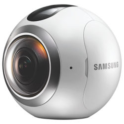 Samsung Gear 360 Action Camcorder, 360° Recording, High Resolution, Wi-Fi, Bluetooth, Dust & Splash Resistant